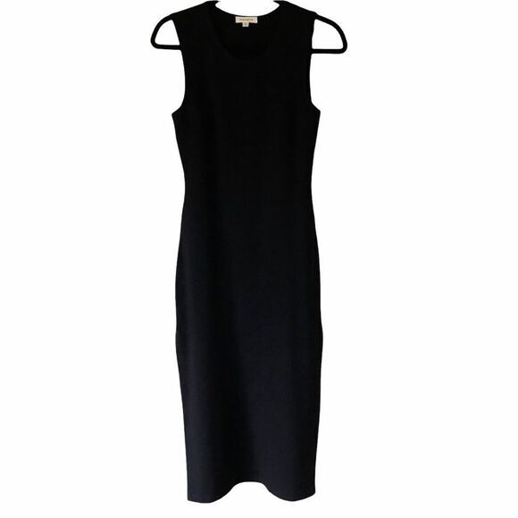 Hemsmith Aiden Black Sleeveless Whimsigoth Modern Form Fitting Maxi Dress Small - Picture 3 of 10